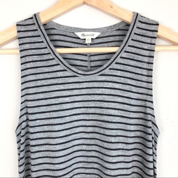 MADEWELL STRIPED JESRSY DRESS - Picture 4 of 5